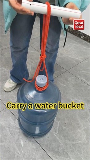 This Rope Knot Can Lift a Full Water Jug | No-Slip Bottle Knot