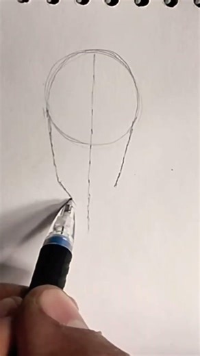 how to draw down pose head