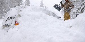 Photos: Monster California blizzard leaves epic scenes of towns buried in feet of snow