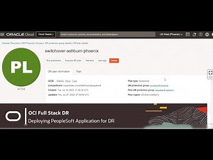 Deploy single instance Oracle PeopleSoft Application for DR (video 1)