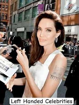 Left Handed Celebrities: from Angelina Jolie to Julia Roberts #celebrities