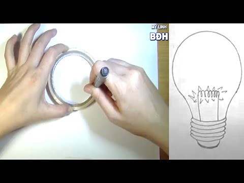Cách vẽ bóng đèn đơn giản nhất