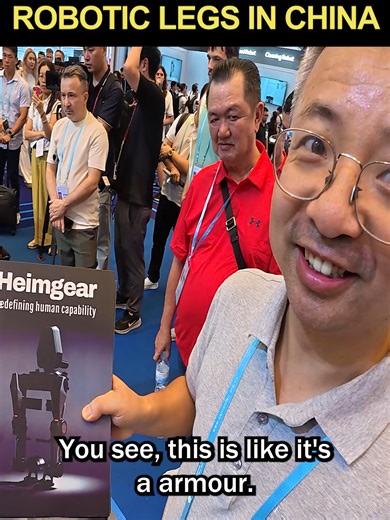 ROBOTIC LEGS in China! (America don't have this) #livinginchina #chinavsusa #roboticlegs #robots #chinarobot #chinaai #exoskeleton #robotlegs #chinatravel #chinafuture #future