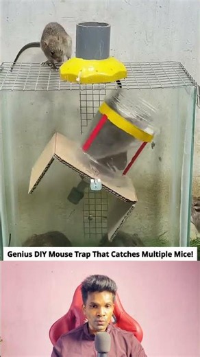 Genius DIY Mouse Trap That Catches Multiple Mice!