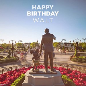 Happy Birthday to the man who inspired the world to dream. ✨ | Walt Disney World