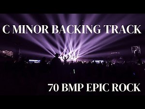 C minor (Cm) Backing Track 70bpm Epic Rock