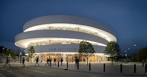 henning larsen architects' circular shaw auditorium opens its doors in hong kong