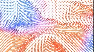 organic dynamics physics 3d animation, can be used to represent a vectorial space on linear algebra, satisfying animation background or turbulent flow vortex