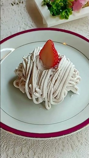 【糖質90%オフ】黙っていたら絶対バレない！大人の絶品いちごモンブラン作り#低糖質スイーツ #糖質制限ダイエット #いちごモンブラン #お菓子教室 #ヘルシーおやつ #グルテンフリー