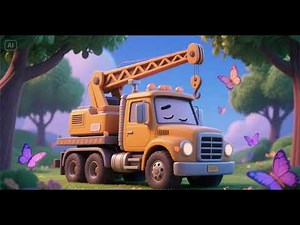 Sleepy Crane Truck Butterfly Dreams Nursery Rhyme Kids Song
