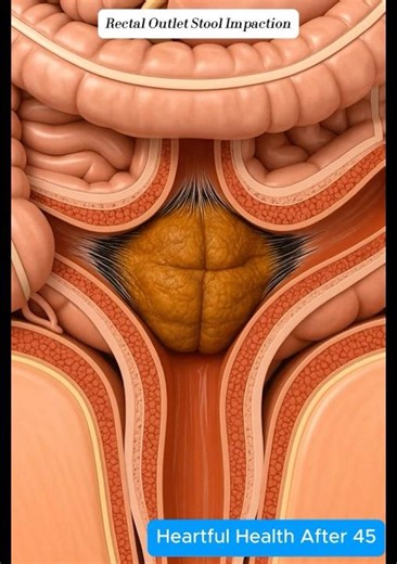 Hardened Stool Plug at Anorectal Junction / Heartful Health After 45