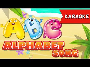 The Alphabet Song Version 2 karaoke with lyrics | Nursery Rhymes TV | Ultra HD 4K Music Video