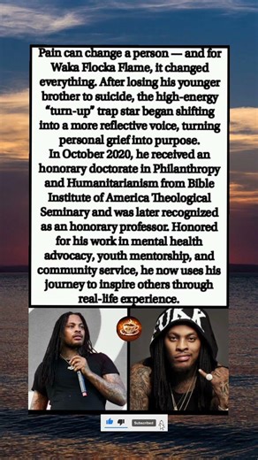 #zaralarsson From Trap Star to Purpose: Waka Flocka Flame’s Powerful Transformation 🌱