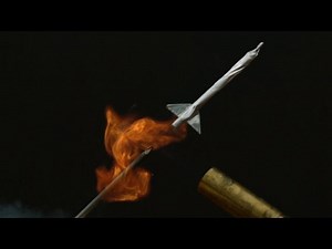 Matchstick Rockets Captured at 2,500 fps Look Like Tiny ICBMs