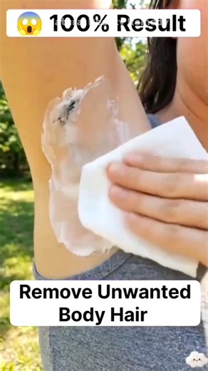 💖 Smooth skin naturally at home! 🌿 Remove unwanted hair safely, easily, and affordably ✨ #BeautyHack