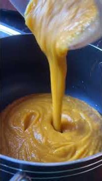 How to make simple butternut squash soup with basic ingredients at home .#butternutsquashsoup