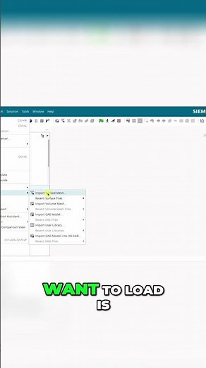 StarCCM+ Tutorial: Import Surface Mesh (STL) #shorts