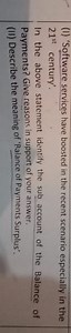 (I) 'Software services have boosted in the recent scenario espe... | Filo
