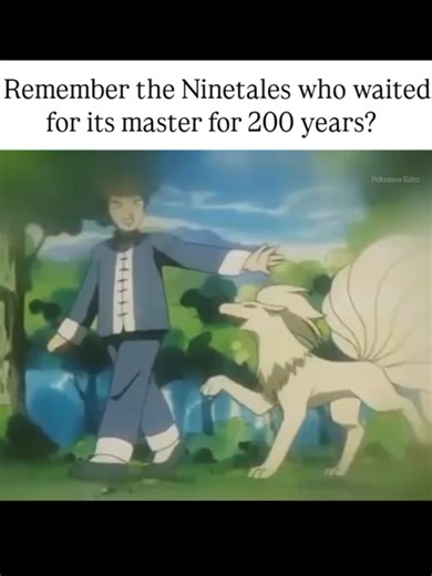 Ninetales who waited for its master for 200 years 😭 #ninetales #pokemon #pokemonanime #loyal #emotionalstory