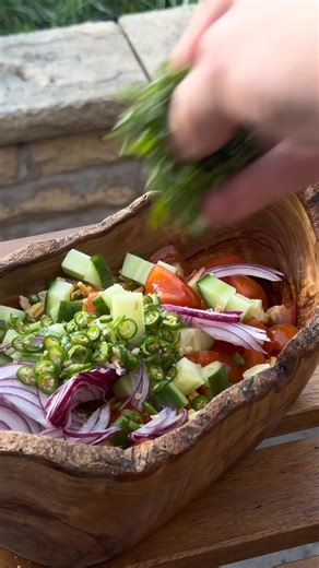 This is my idea of a Nepali comfort snack. Fried cheura mixed with fresh veg, lemon and salt. Nothing fancy, just something I always come back to. | Joe’s Nepali Kitchen