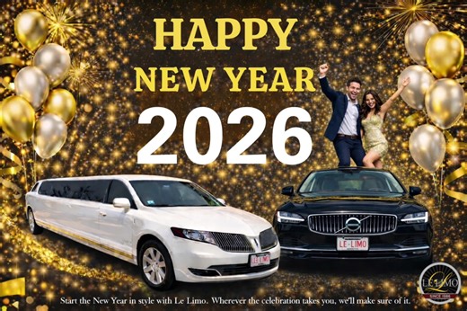 Start 2026 in style From elegant nights out to unforgettable celebrations, Le Limo delivers luxury you can trust. Cheers to the New Year 800.287.8970 #LuxuryLimo #NewYearLuxury #VIPTransportation #LeLimoExperience #ChauffeurService ... HAPPY