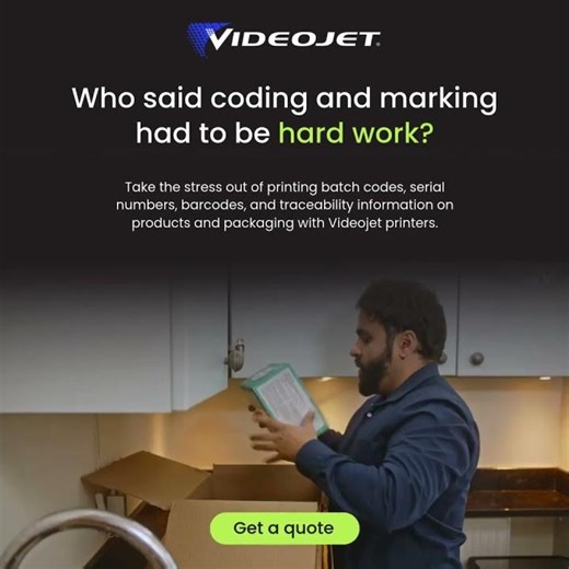 Who Said Coding and Marking Had to Be Hard Work? | Videojet Coding Solutions