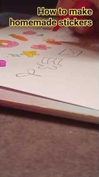 how to make homemade stickers tutorial 😊🩷@cutecreativeravee024