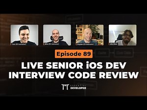 How to crack the Senior iOS Dev interview: Test project review & preparation | Live Dev Mentoring