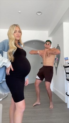 Cole LaBrant | I told Sav this dance would FOR SURE put her into labor. She wasn’t about it but Everleigh was💯 | Instagram