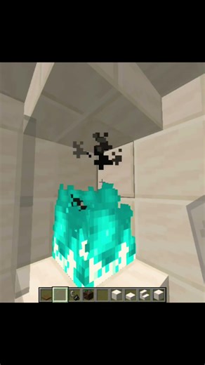 easy fire place tutorial in Minecraft #minecraft