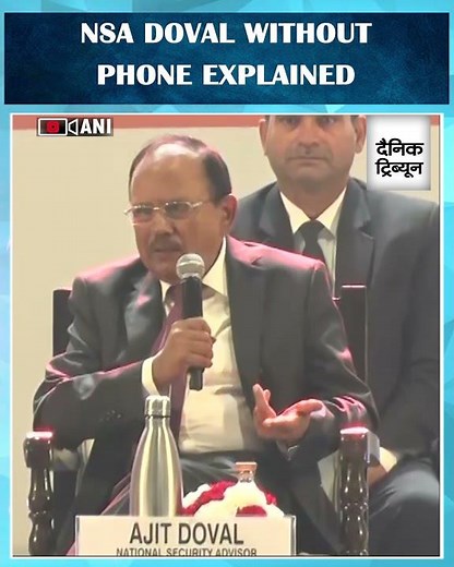 Watch how NSA Ajit Doval communicates securely without using phones in modern world