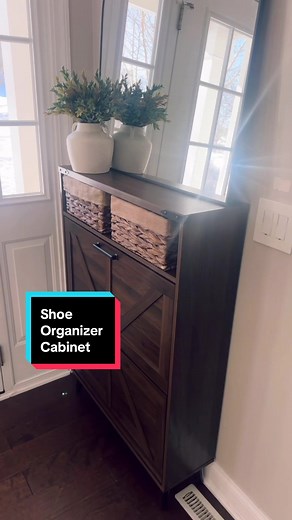 Organize Your Entryway with a Slim Shoe Cabinet