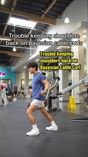 Fix Shoulders Back on Cable Curls: Bent-Over Technique