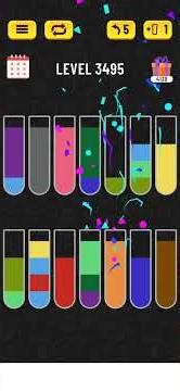 Water sort puzzle - Level 3495 #puzzle #games #level #level3495 #gaming #watersortpuzzle #gameplay