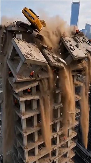 Massive Building Collapse Caught on Camera | Realistic Construction Fail #fail #construction
