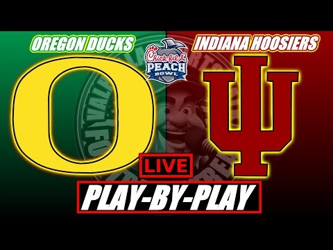 Oregon Ducks vs Indiana Hoosiers | Peach Bowl CFP Semi Finals | Play By Play and Reaction | LIVE