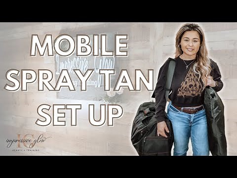 Mobile Spray Tan Set Up