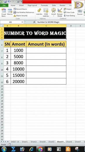 1.6K views · 32 reactions | Number to Word in Excel || Excel Magic Tricks || Excel Data Entry Tricks #shorts #shortfeed #dktech #numbertoword #exceltech | DK TECH | Facebook