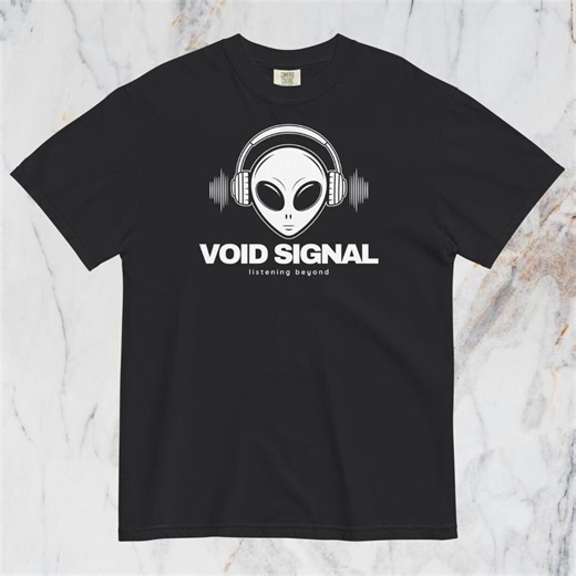 Void Signal Alien Headphones Tshirt | Sci Fi Music Graphic Tee for Space Fans | Minimalist DJ Streetwear Shirt | Electronic Music Lover Gift - Etsy