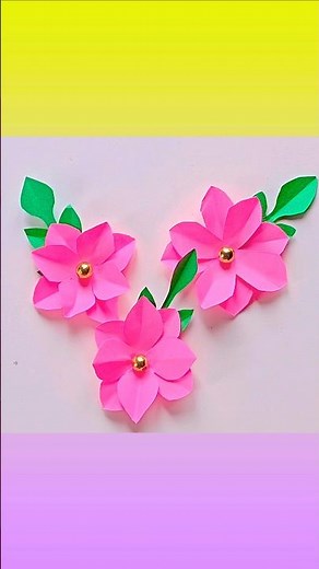 Easy Paper Flower | Simple DIY Handmade Craft for Beginner