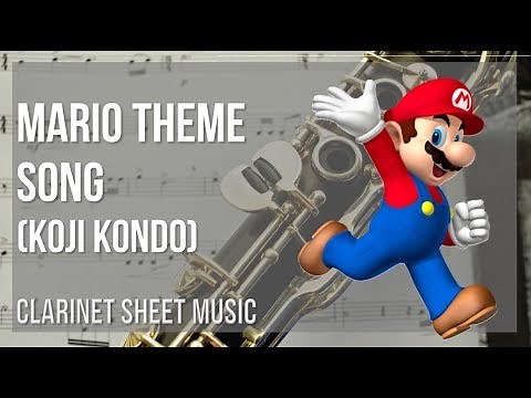 Clarinet Sheet Music: How to play Mario Theme Song by Koji Kondo
