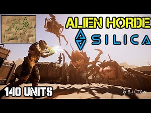 SILICA FPS / RTS - ALIEN HORDE DESTROYS 2 HUMAN ARMIES (140 UNITS)