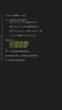 Data Processing in 60 Secs - Speed Up with Pandas #shorts