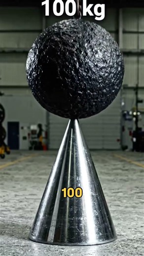 Extreme Steel Cone Test 😱 From 0.1 KG to 10,000 KG Crushing Power#viralvideo #asmr