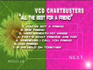 Music Lab VCD Chartbusters, Volume 22: All The Best For A Friend Songlist