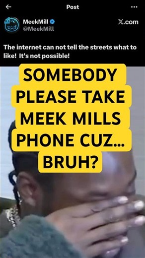 MEEK MILLS Latest Tweet: THE INTERNET VS THE STREETS