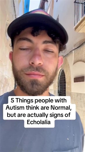 Matthew @TrueMe on Instagram: "💥 What looks like “quirky speech,” “repeating things for fun,” or “just how I talk” might actually be echolalia — one of the most common (and misunderstood) communication patterns in autism. Echolalia isn’t random. It’s regulation, processing, scripting, and self-expression all wrapped into one. ❤️‍🩹 These habits aren’t weird — they’re the brain’s creative way of making sense of language, emotion, and social interaction. Here are 5 things autistic people often th