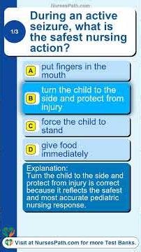 Peds Active Seizure Exam Quiz: Can You Act Fast When a Child Is Convulsing?