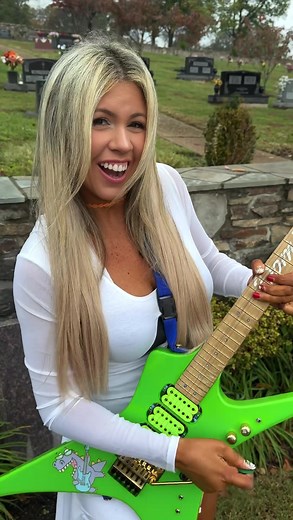 Playing Electric Guitar Tutorial for Ghostbusters Theme Song