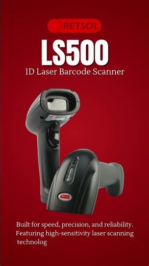 Retsol LS500 1D Laser Barcode Scanner.